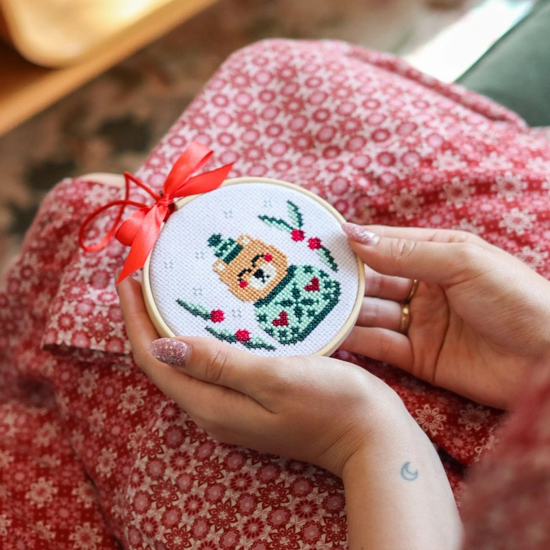 Craft Club Co CHRISTMAS MINI ORNAMENTS Cross Stitch Kit