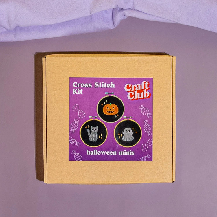 Craft Club Co HALLOWEEN MINIS Cross Stitch Kit