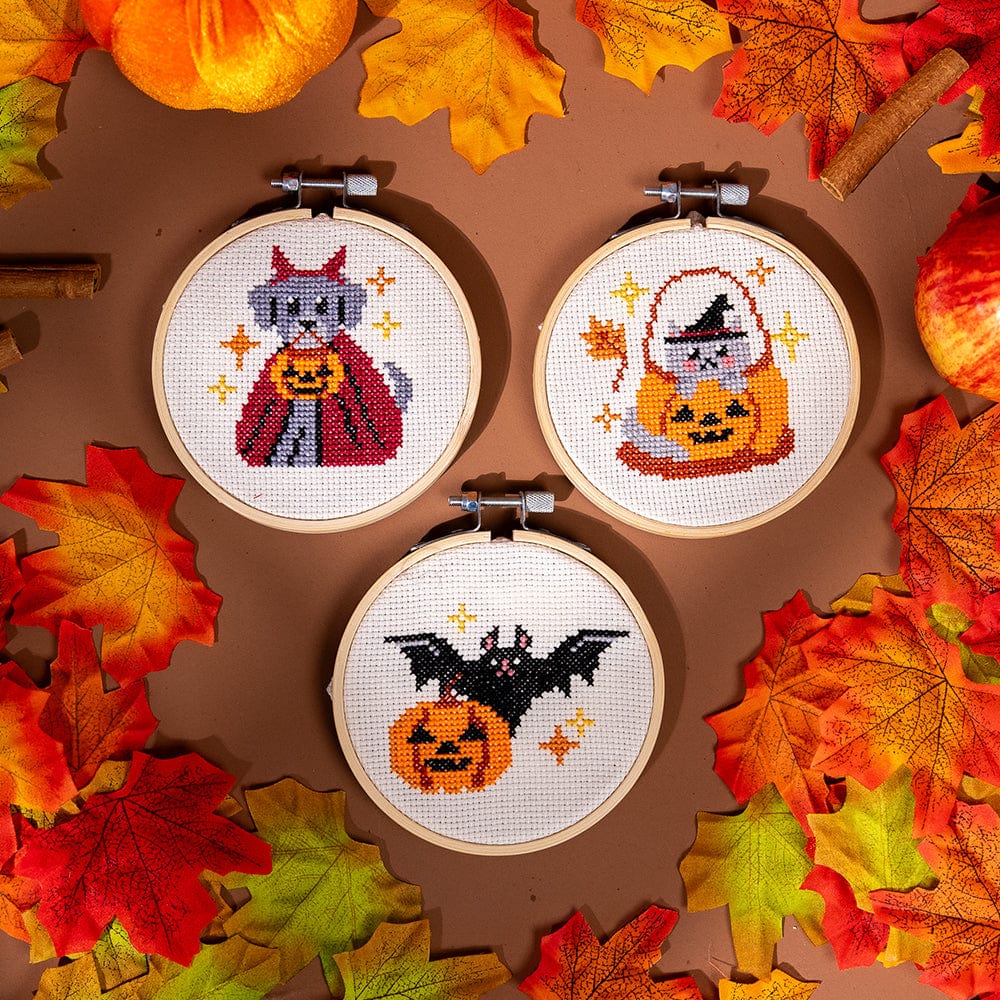 Craft Club Co TRICK OR TREAT MINIS Cross Stitch Kit