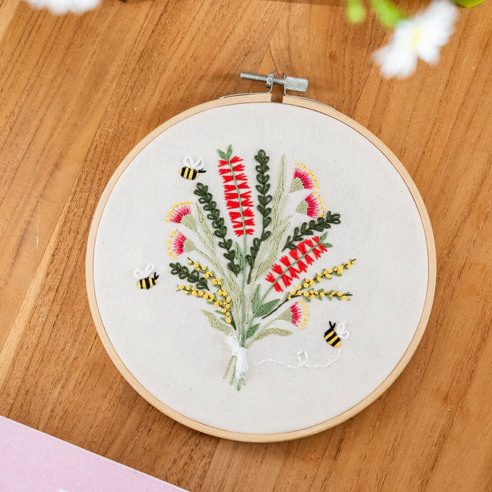 Australian Native Bouquet Embroidery Kit | Buy Embroidery Kits Online