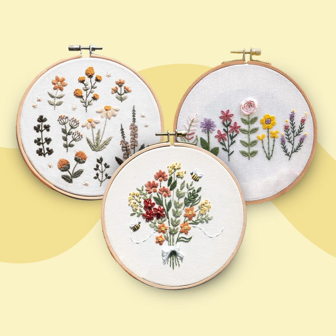 Craft Club Co BLOOMING BEAUTIFUL - Embroidery Kit Bundle