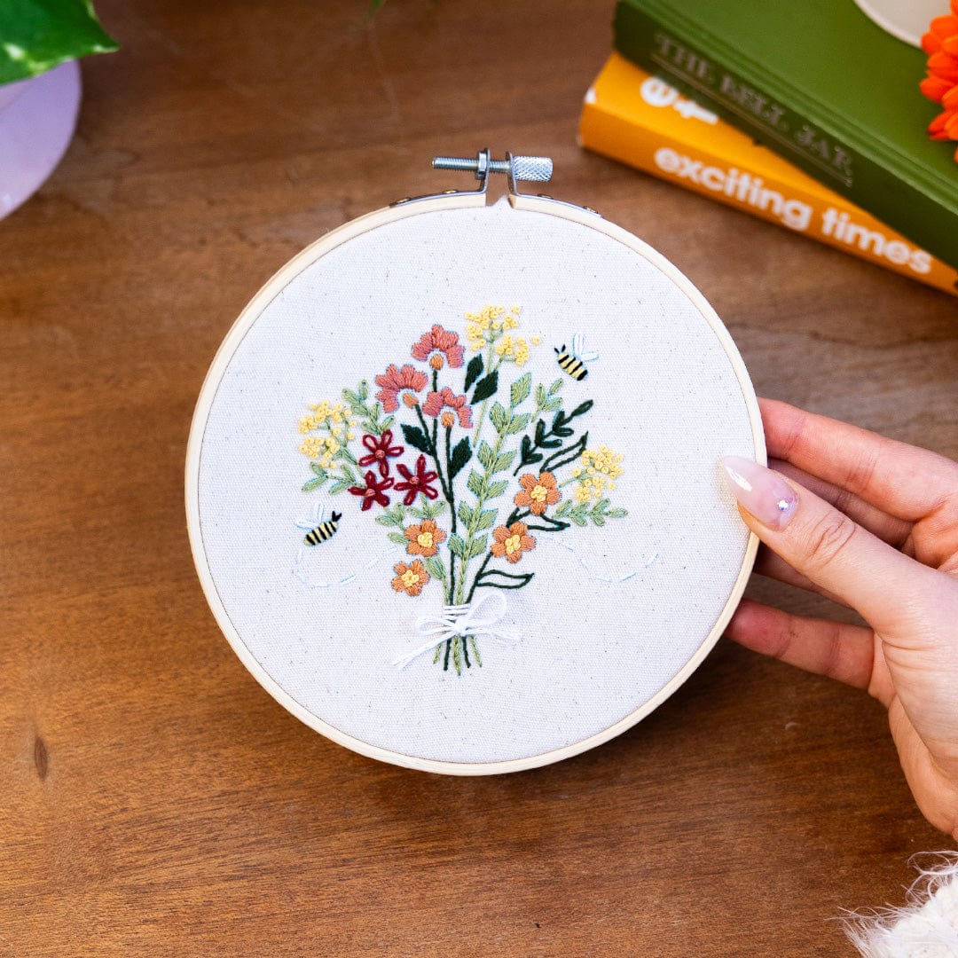 Craft Club Co BUZZING BOUQUET Embroidery Kit