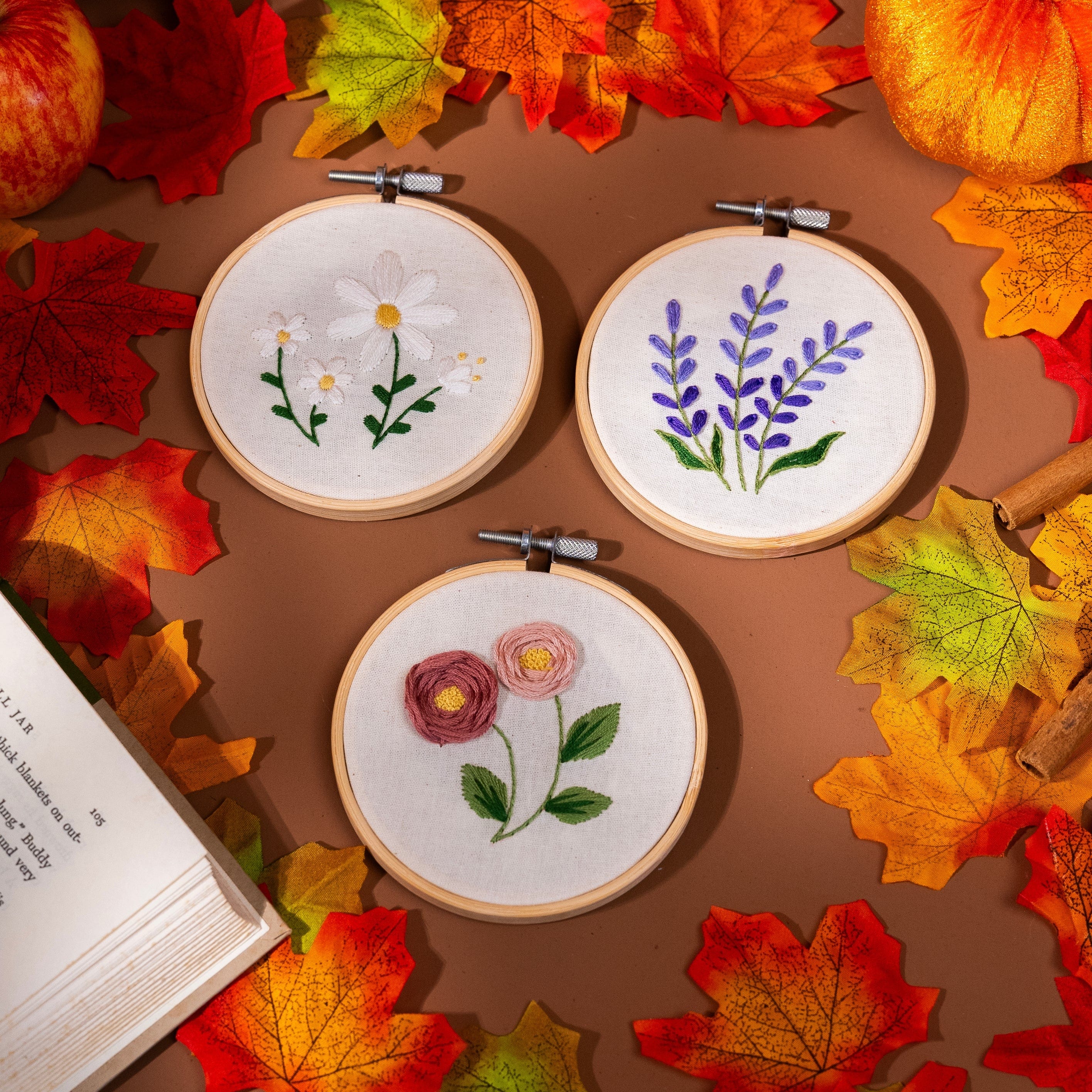 Craft Club Co FLORAL MINIS Embroidery Kit