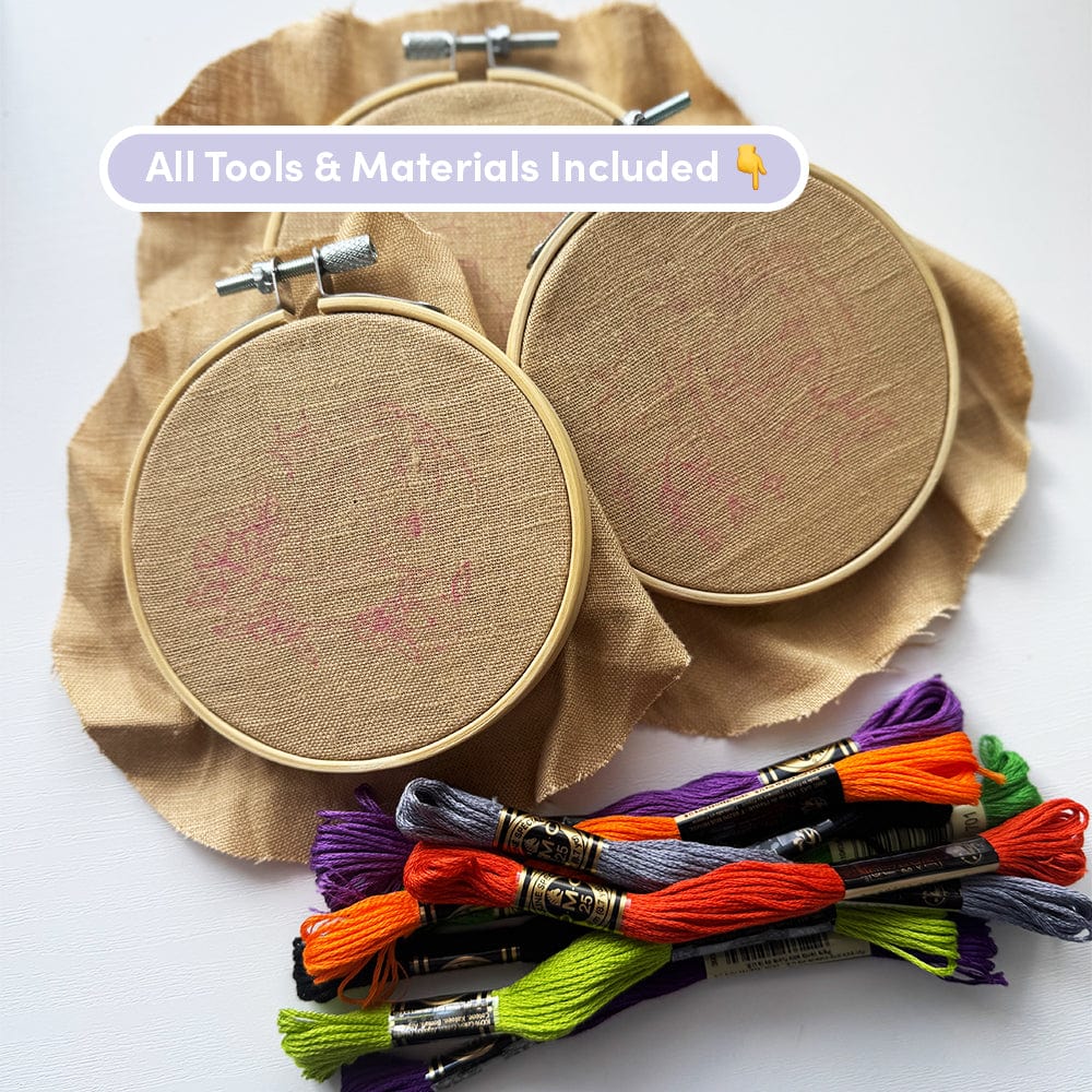 Craft Club Co HOCUS POCUS MINIS Embroidery Kit