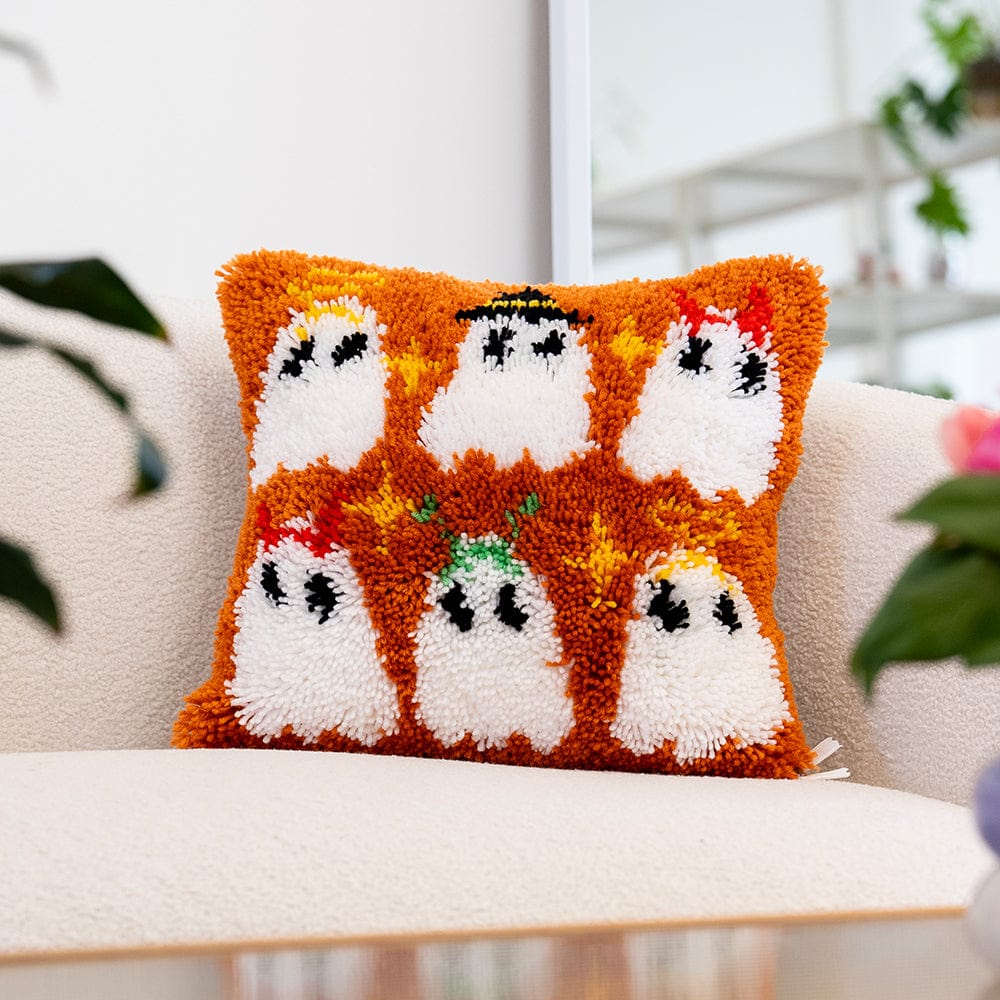 Craft Club Co GHOST PARTY Latch Hooking Cushion Kit