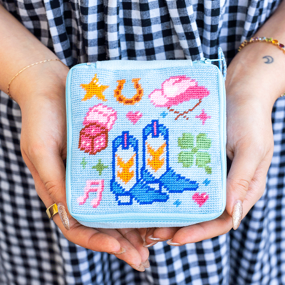 Craft Club Co Howdy - Needlepoint Pouch Kit