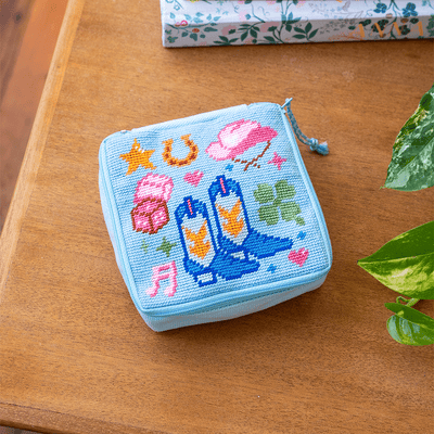 Craft Club Co Howdy - Needlepoint Pouch Kit