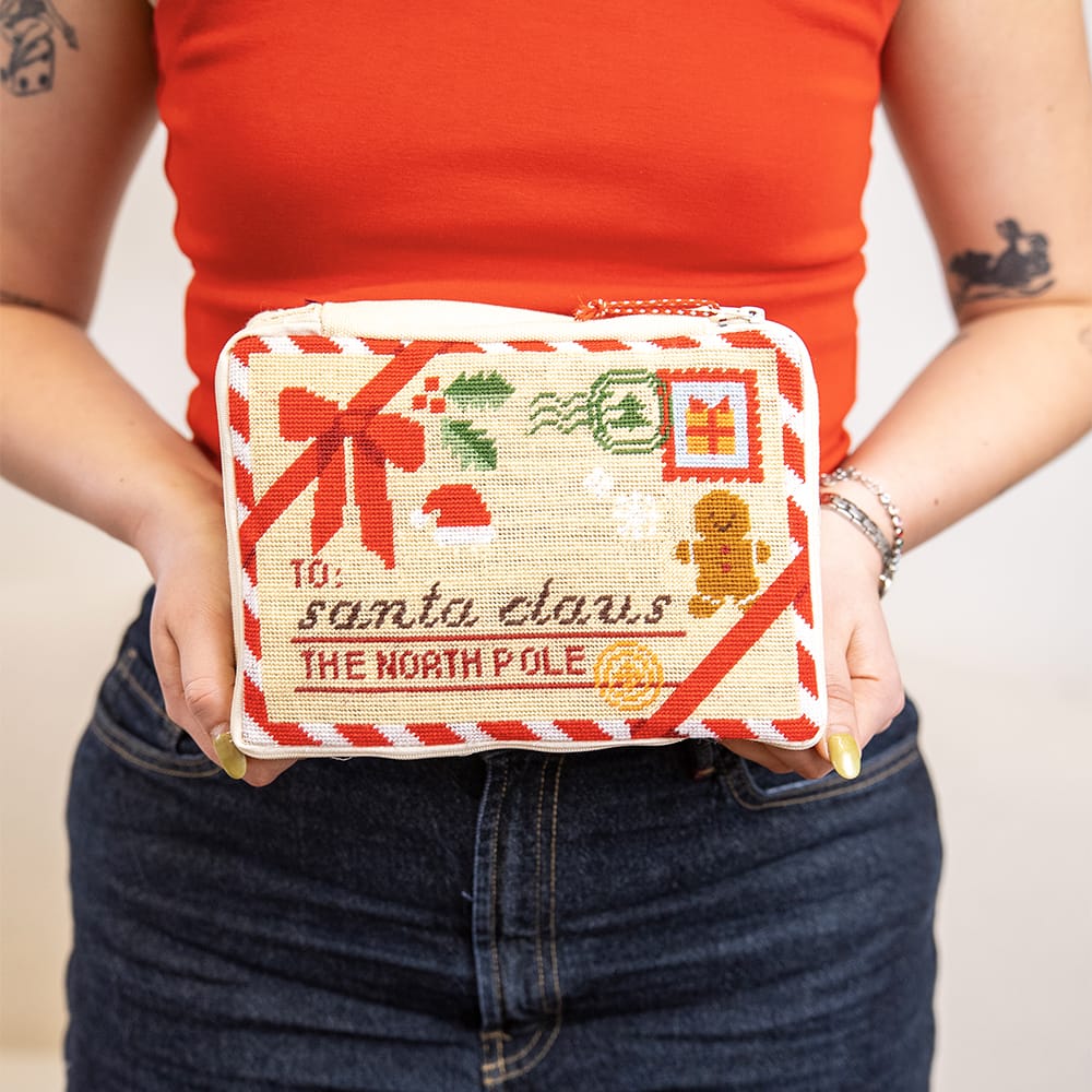 Craft Club Co LETTERS TO SANTA - Needlepoint Pouch Kit