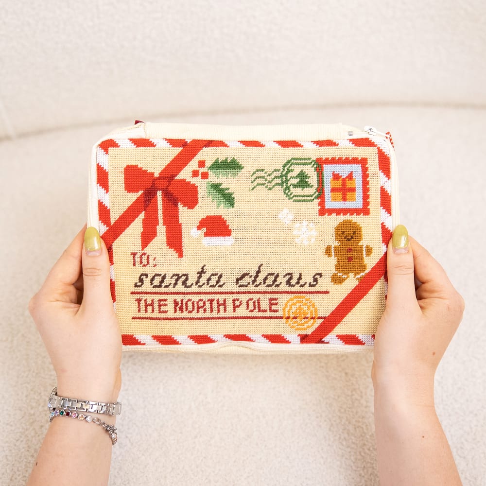 Craft Club Co LETTERS TO SANTA - Needlepoint Pouch Kit