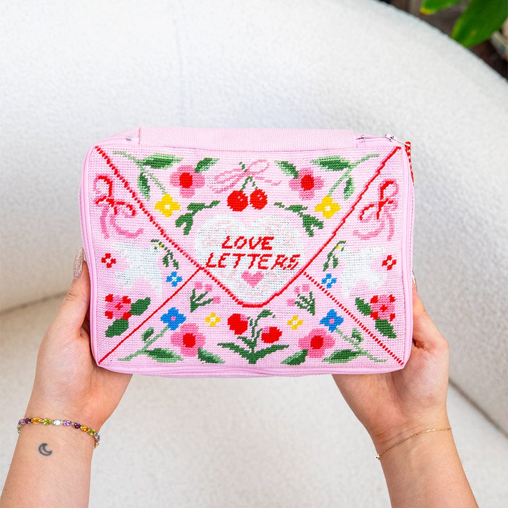 Craft Club Co Love Letters - Needlepoint Pouch Kit