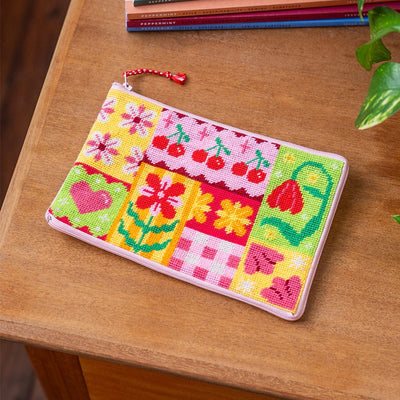 Craft Club Co Patchwork Party - Needlepoint Pouch Kit