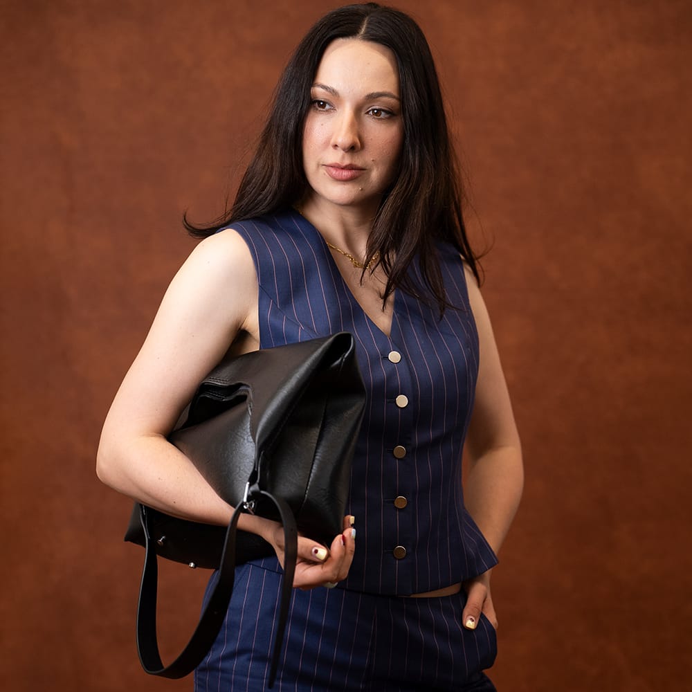 Craft Club Co NOIR BLACK SYDNEY - Slouch Tote Bag Kit