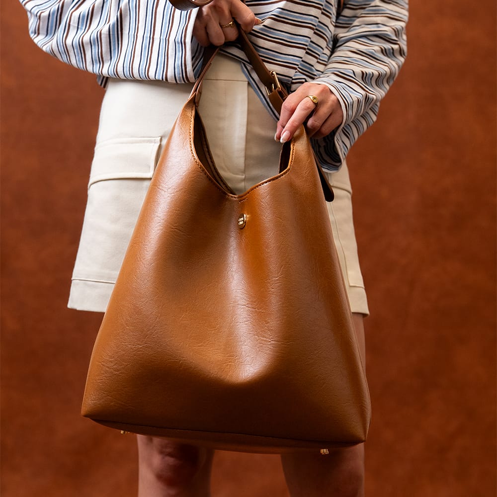 Craft Club Co TAN BROWN SYDNEY - Slouch Tote Bag Kit