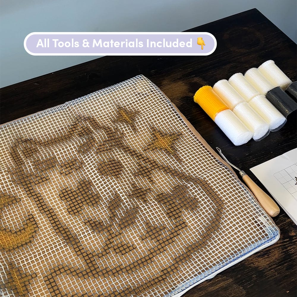 Craft Club Co PURR-FECTLY MAGICAL Latch Hooking Cushion Kit