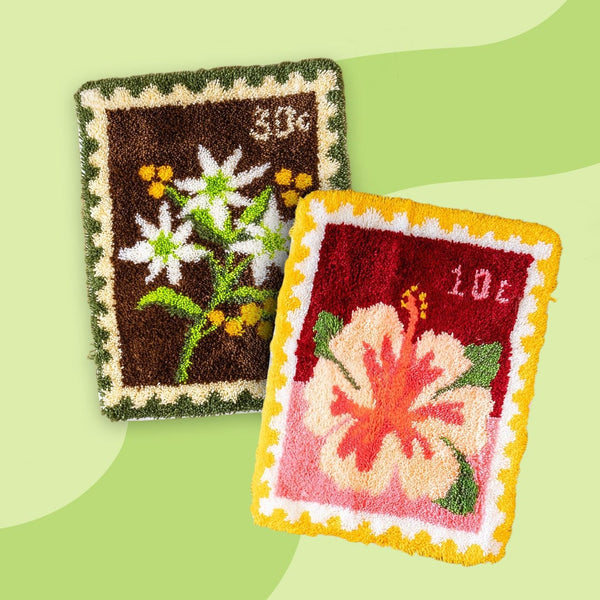Craft Club Co Wildflower Post - XL Latch Hook Rug Bundle