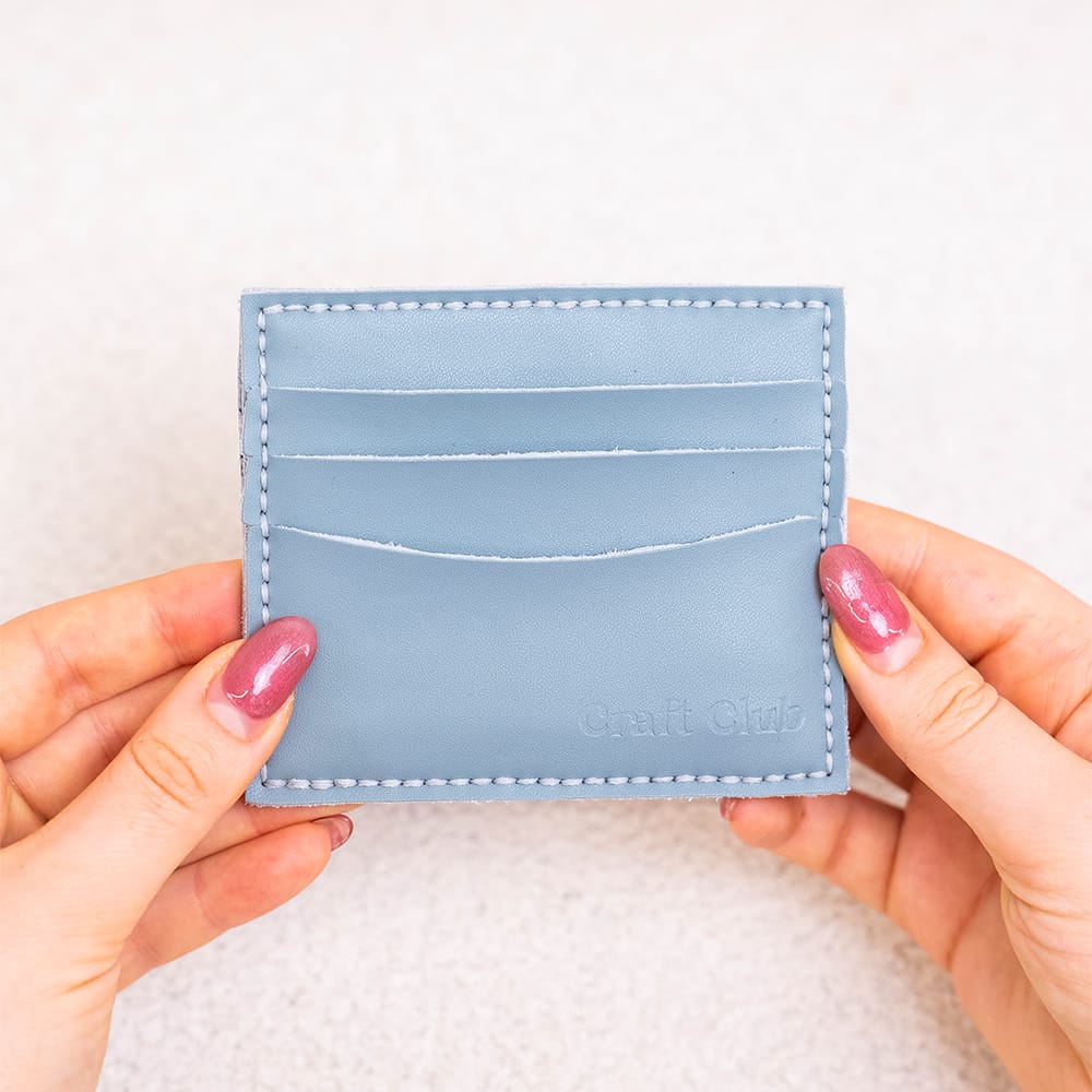 Craft Club Co DUCK EGG BLUE THE SLIP - Leather Cardholder Kit