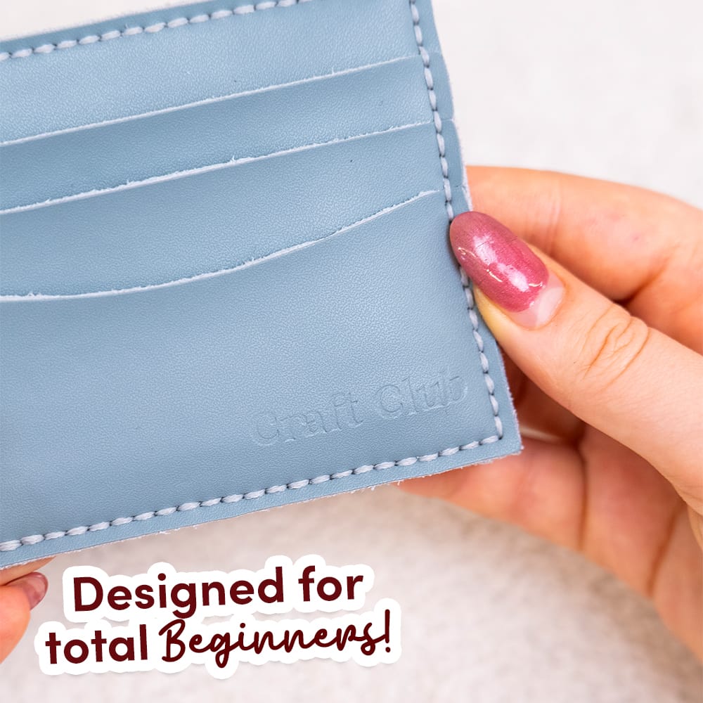Craft Club Co DUCK EGG BLUE THE SLIP - Leather Cardholder Kit