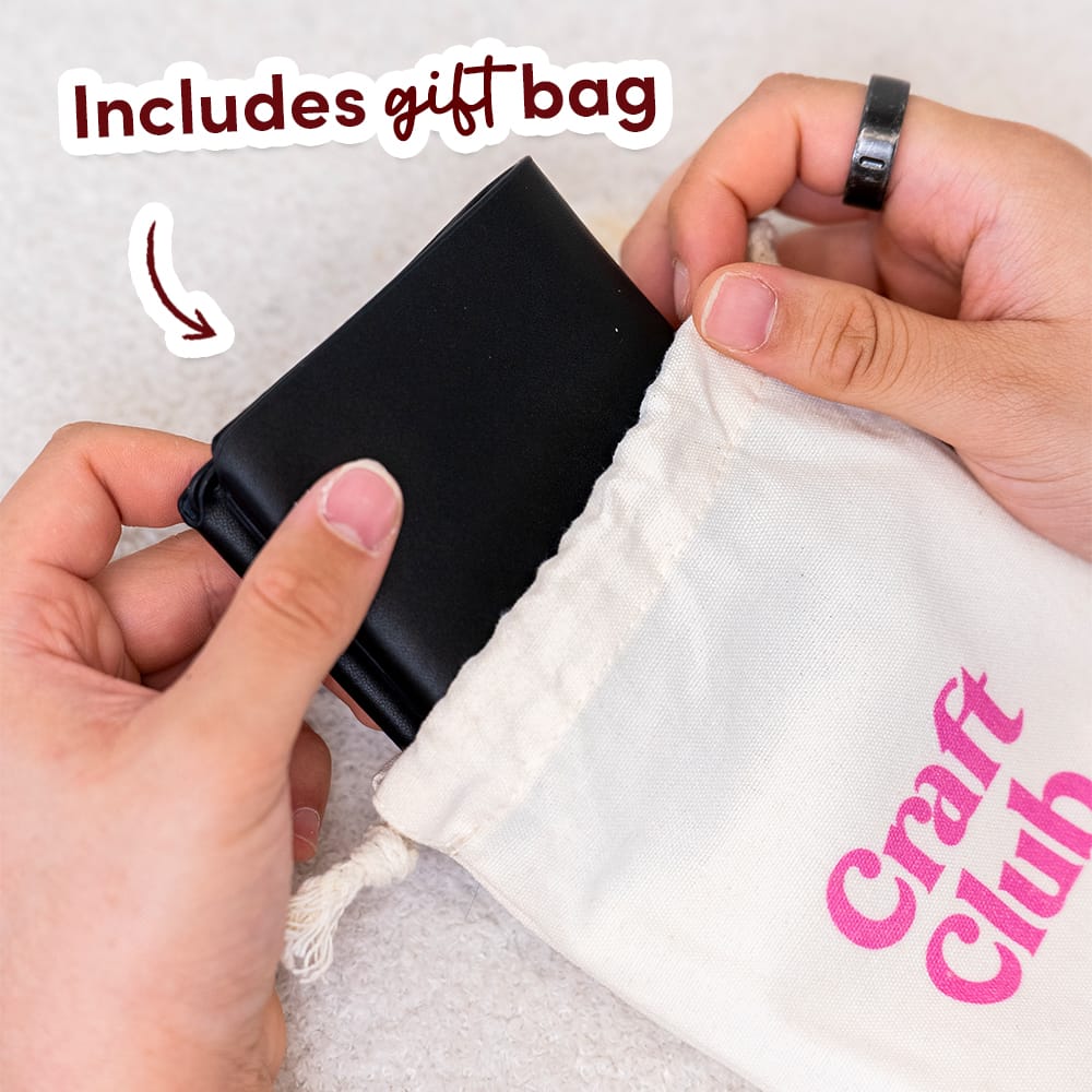 Craft Club Co NAPPA BLACK THE FOLD - Leather Wallet Kit
