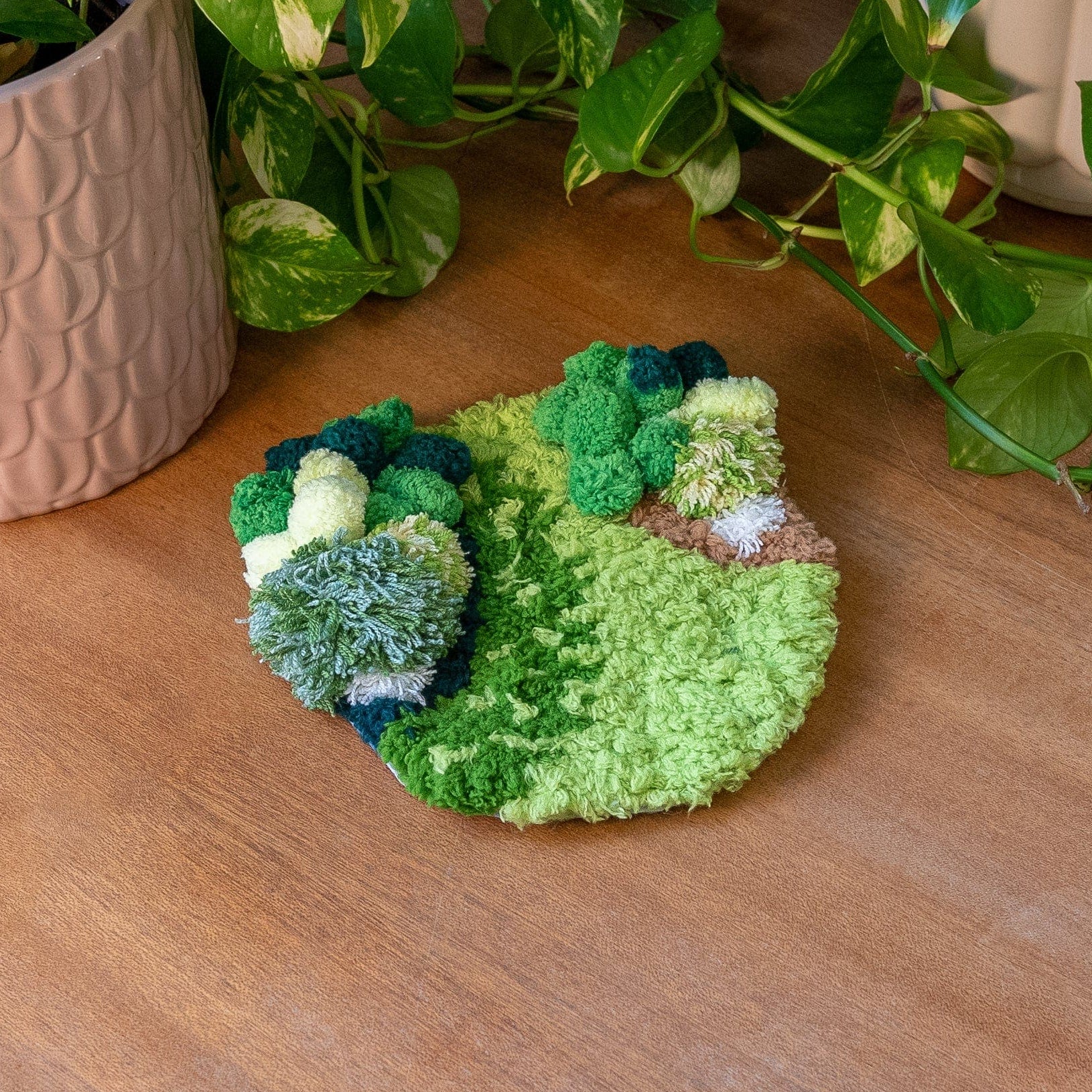 Craft Club Co GORGEOUS GREENS TRIO Moss Coaster Bundle