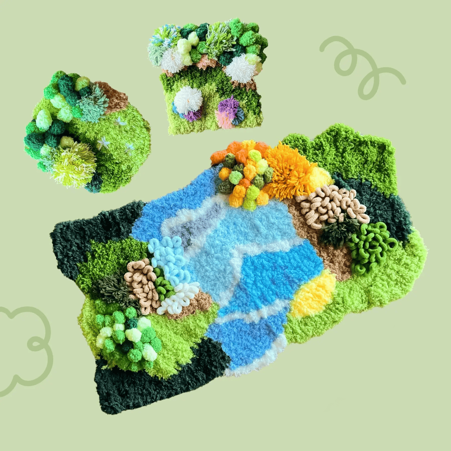 Craft Club Co MOSS - Coaster & Rug Bundle