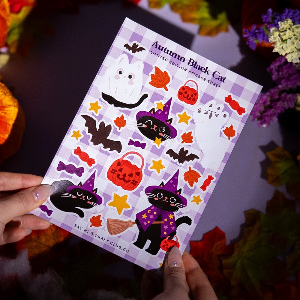 Craft Club Co Autumn Cat - Moss Coaster Kit