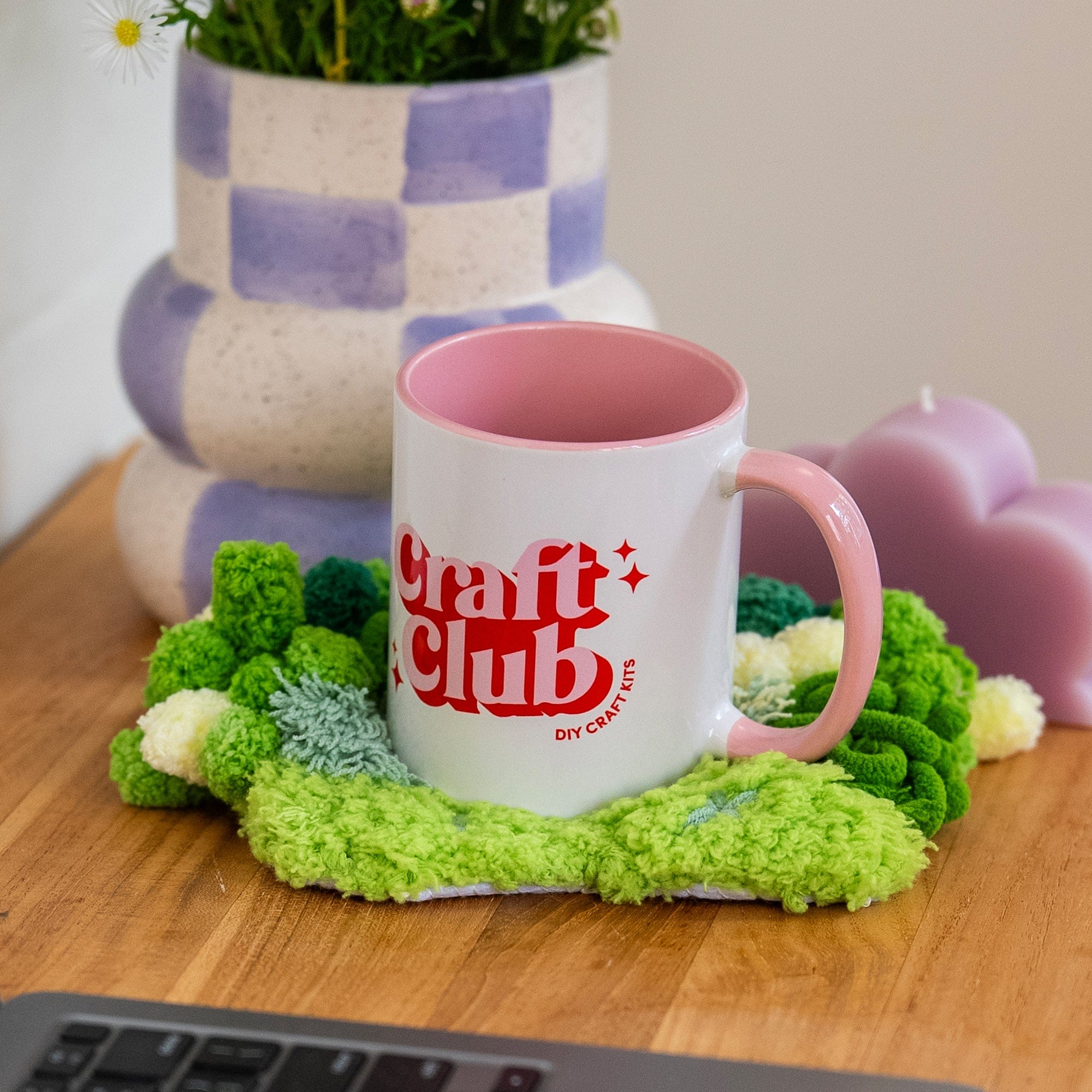 Craft Club Co GREEN OASIS - Moss Coaster Kit