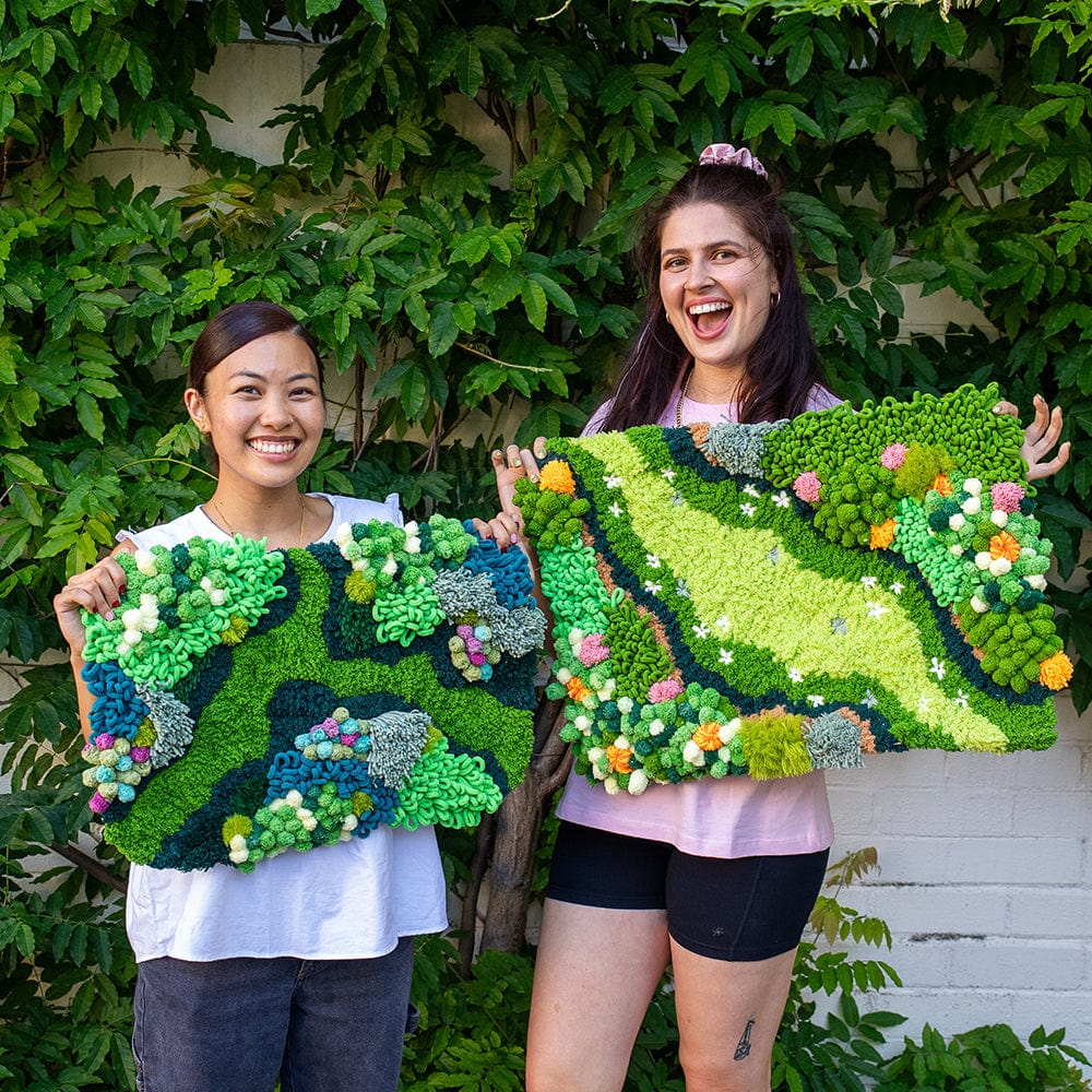 Craft Club Co BLOSSOM BLOOM - Moss Rug Making Kit