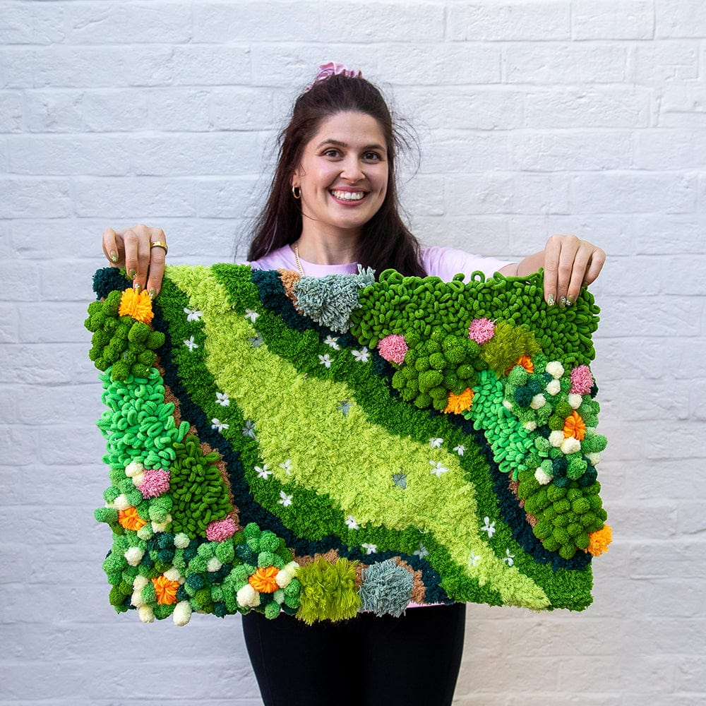 Craft Club Co BLOSSOM BLOOM - Moss Rug Making Kit
