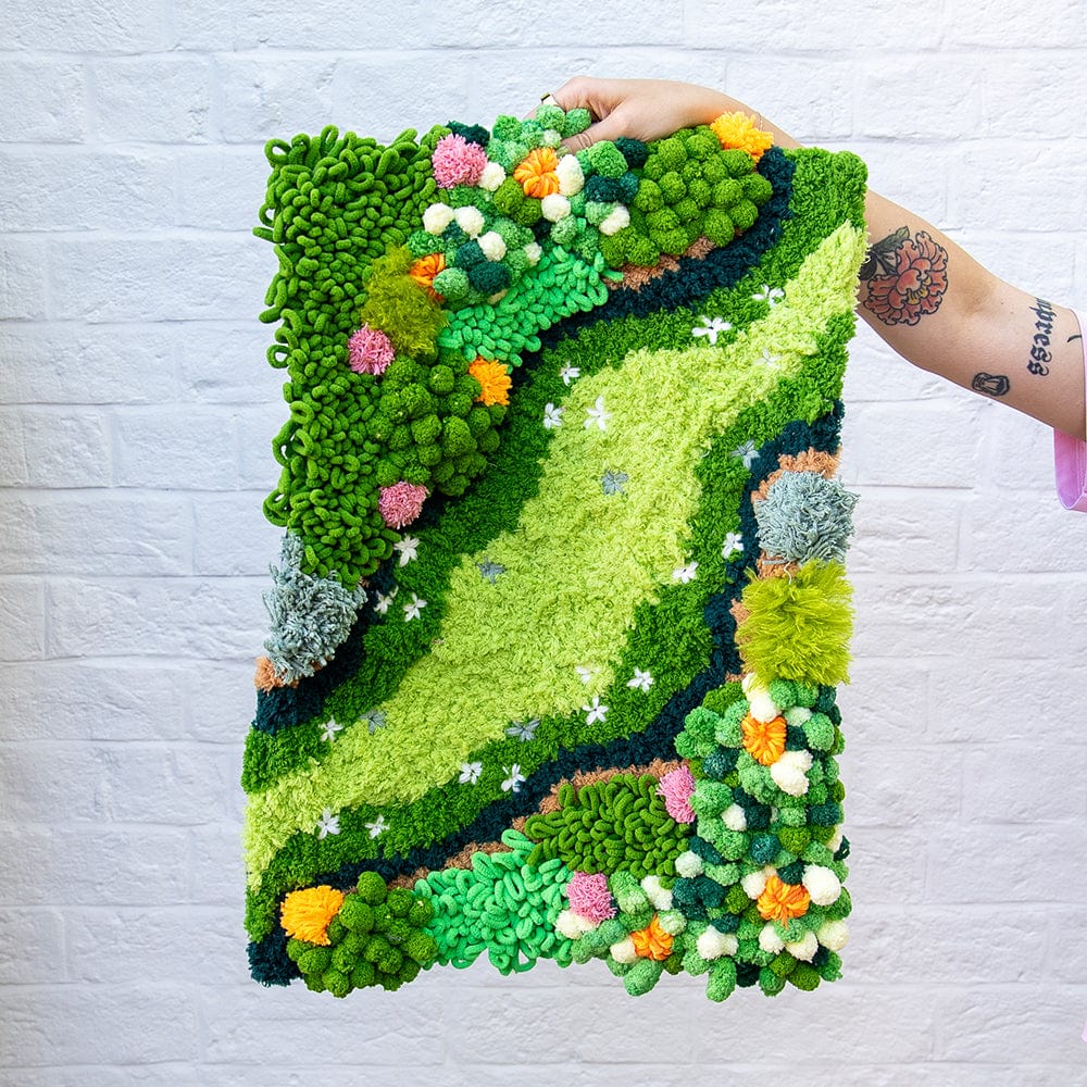 Craft Club Co BLOSSOM BLOOM - Moss Rug Making Kit