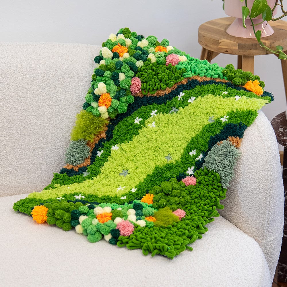 Craft Club Co BLOSSOM BLOOM - Moss Rug Making Kit