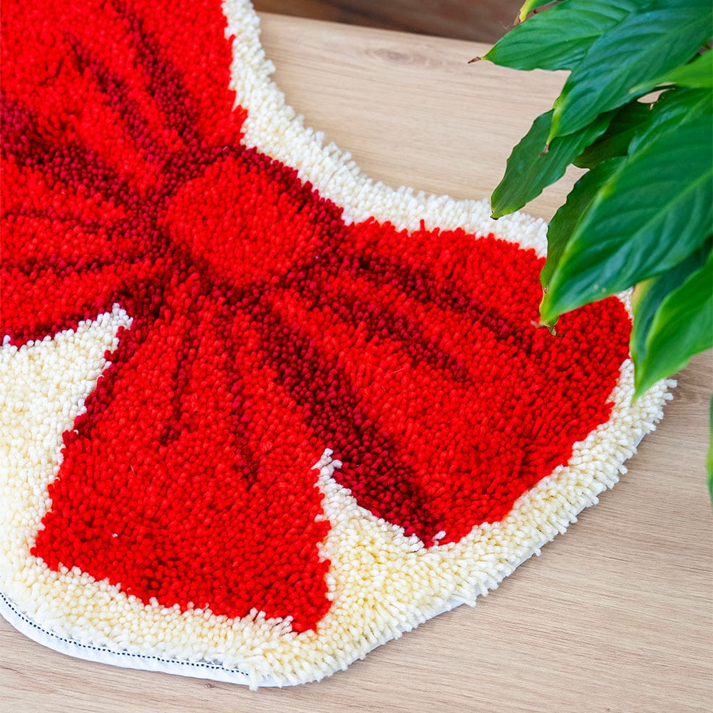 Craft Club Co BIG RED BOW - Christmas Rug Kit