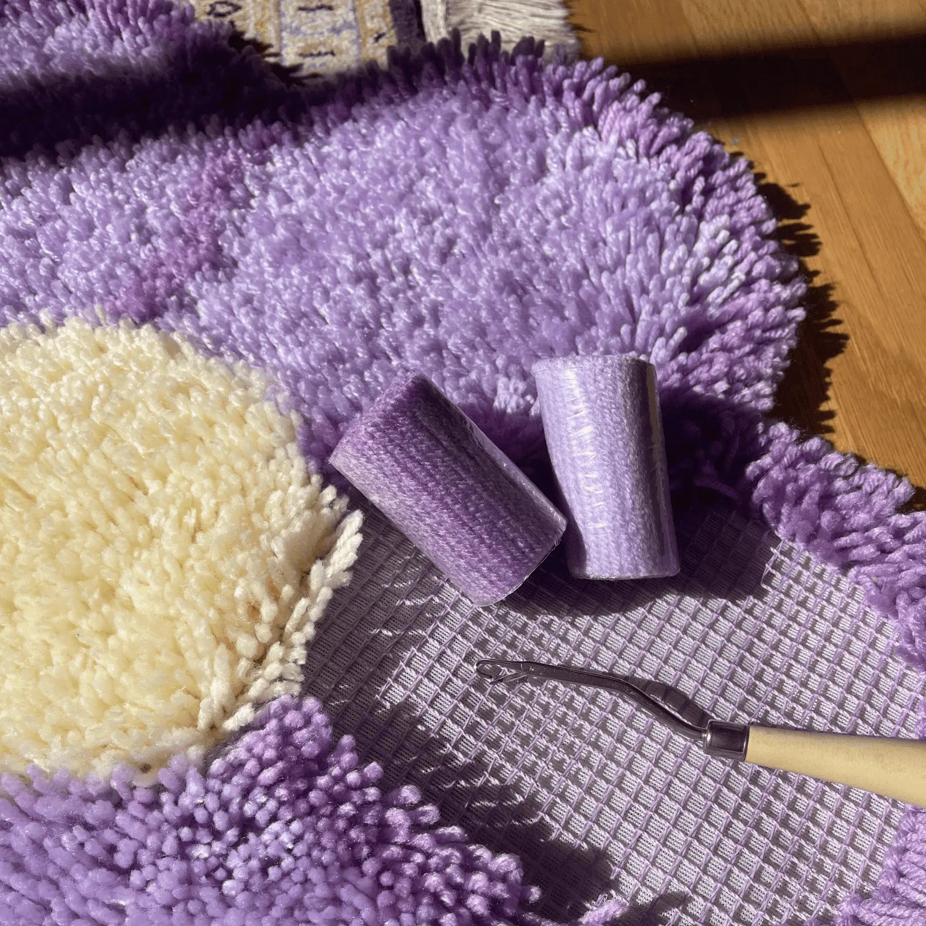 Craft Club Co BLOOM - PURPLE Rug Making Kit