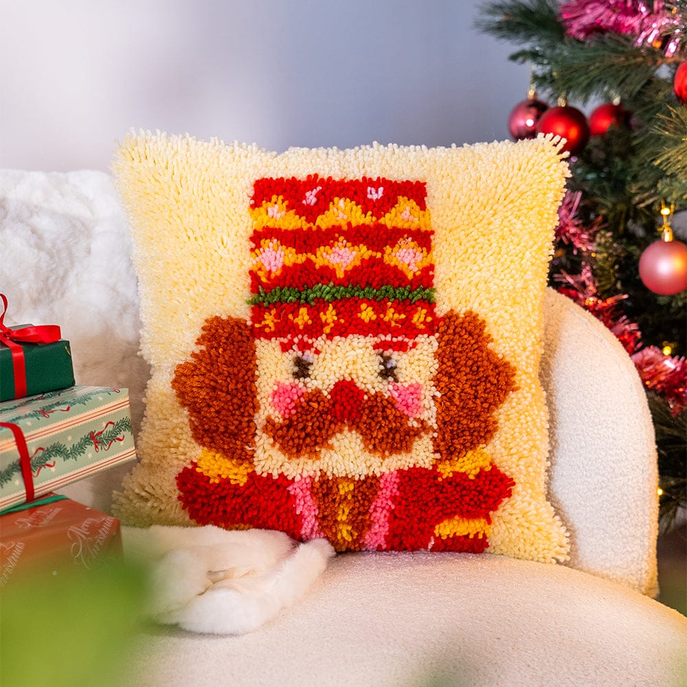 Craft Club Co CHEERY NUTCRACKER - Christmas Cushion Kit