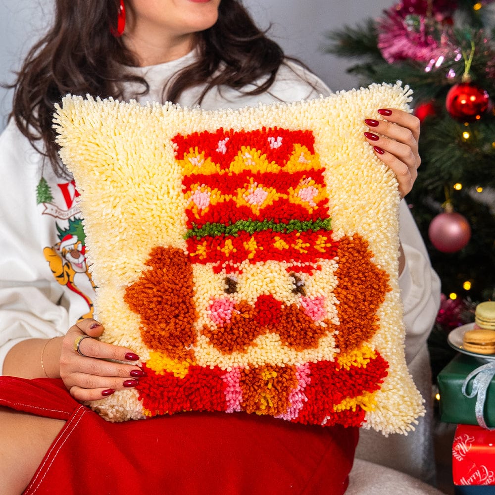 Craft Club Co CHEERY NUTCRACKER - Christmas Cushion Kit