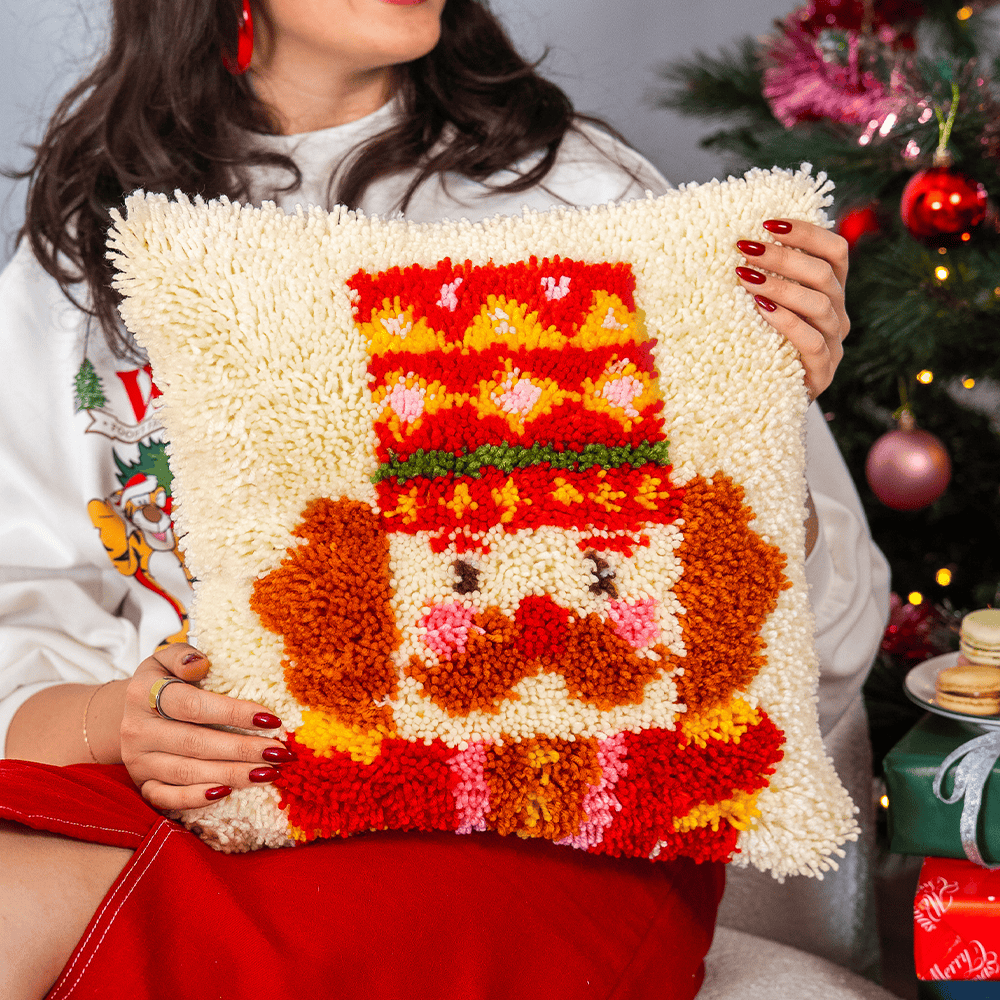 Craft Club Co CHEERY NUTCRACKER - Christmas Cushion Kit