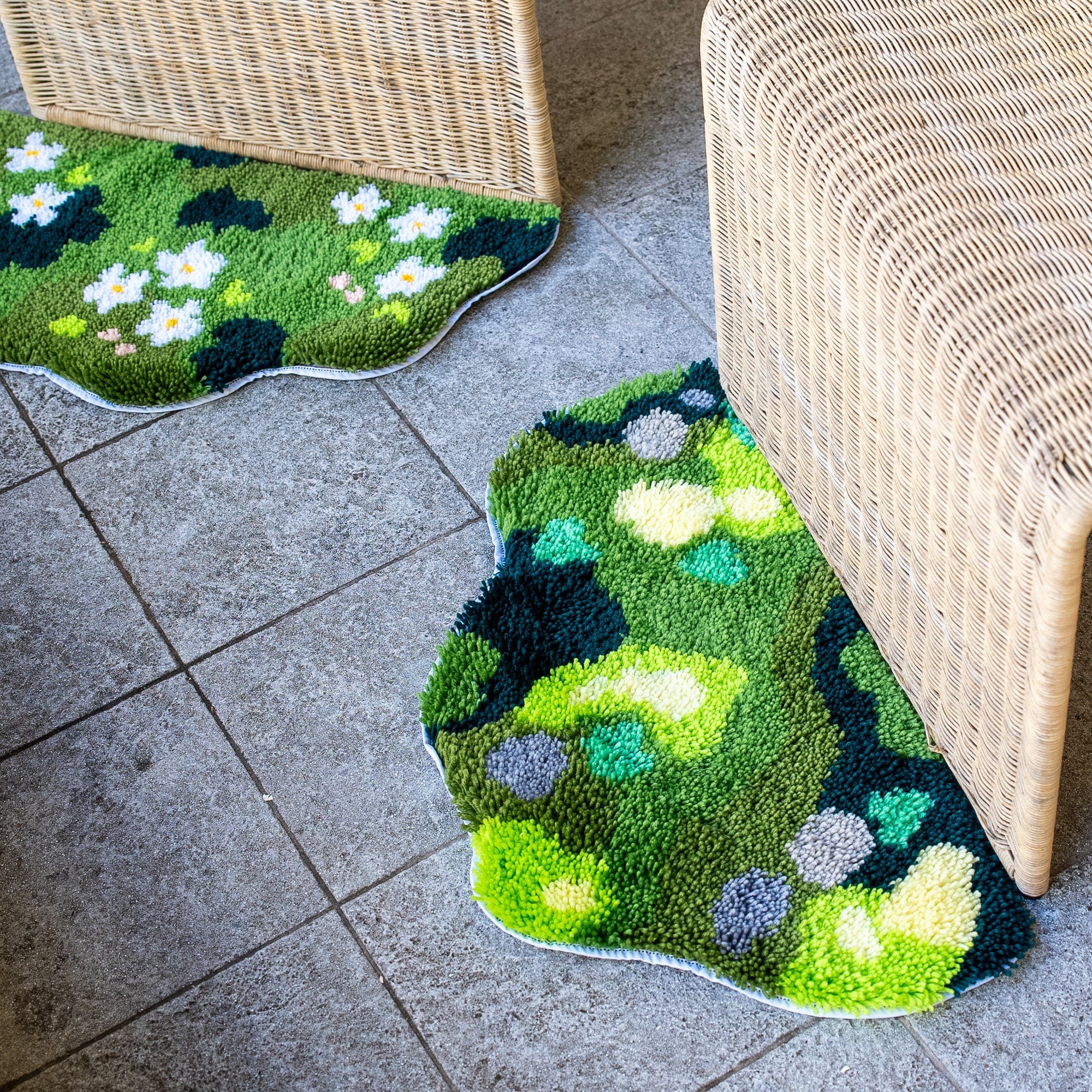 FLOWER GLADE | XL Mirror Rug Making Kit | Craft Club