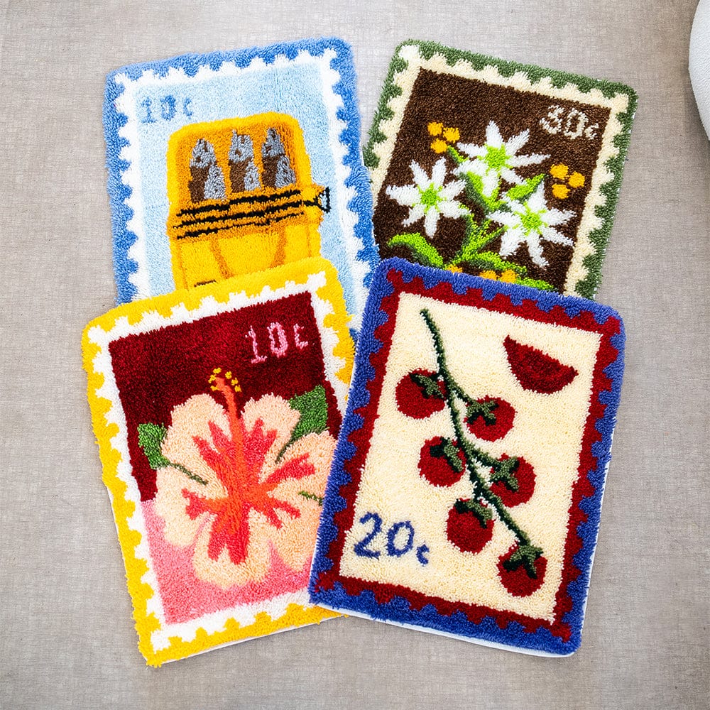 Craft Club Co Hibiscus Stamps - XL Latch Hook Rug Kit