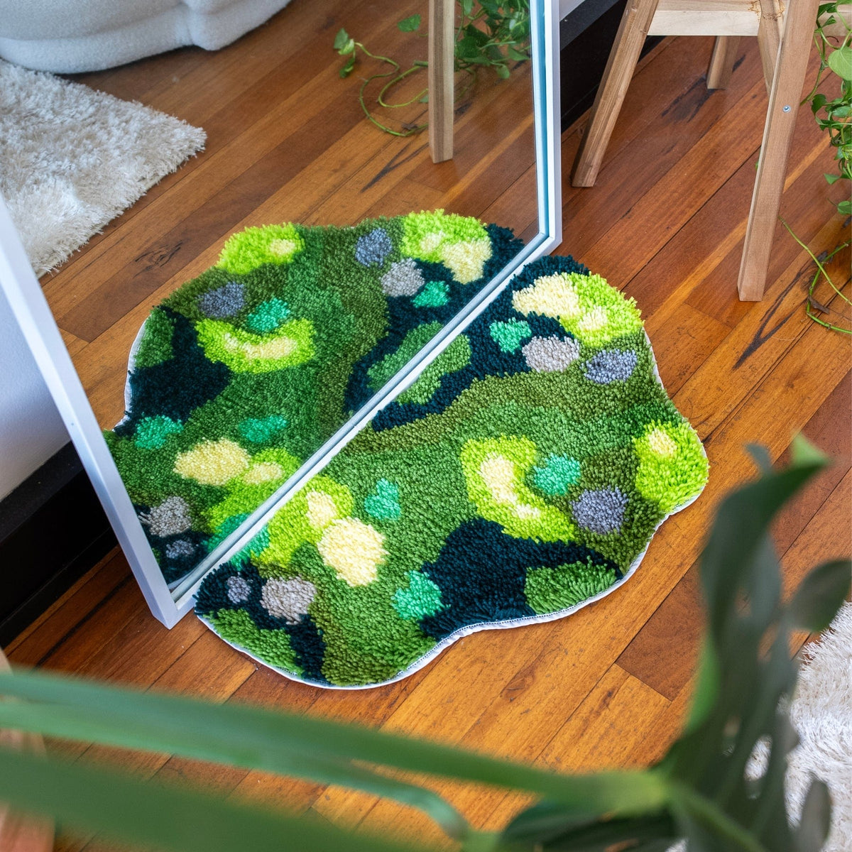 Large Rug Making Kits MOSSY CAVERN | XL Mirror Rug Making Kit | Craft Club