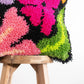 Craft Club Co PRETTY PETALS - BLACK Latch Hook Cushion Kit