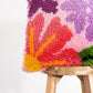 Craft Club Co PRETTY PETALS - PINK Latch Hook Cushion Kit