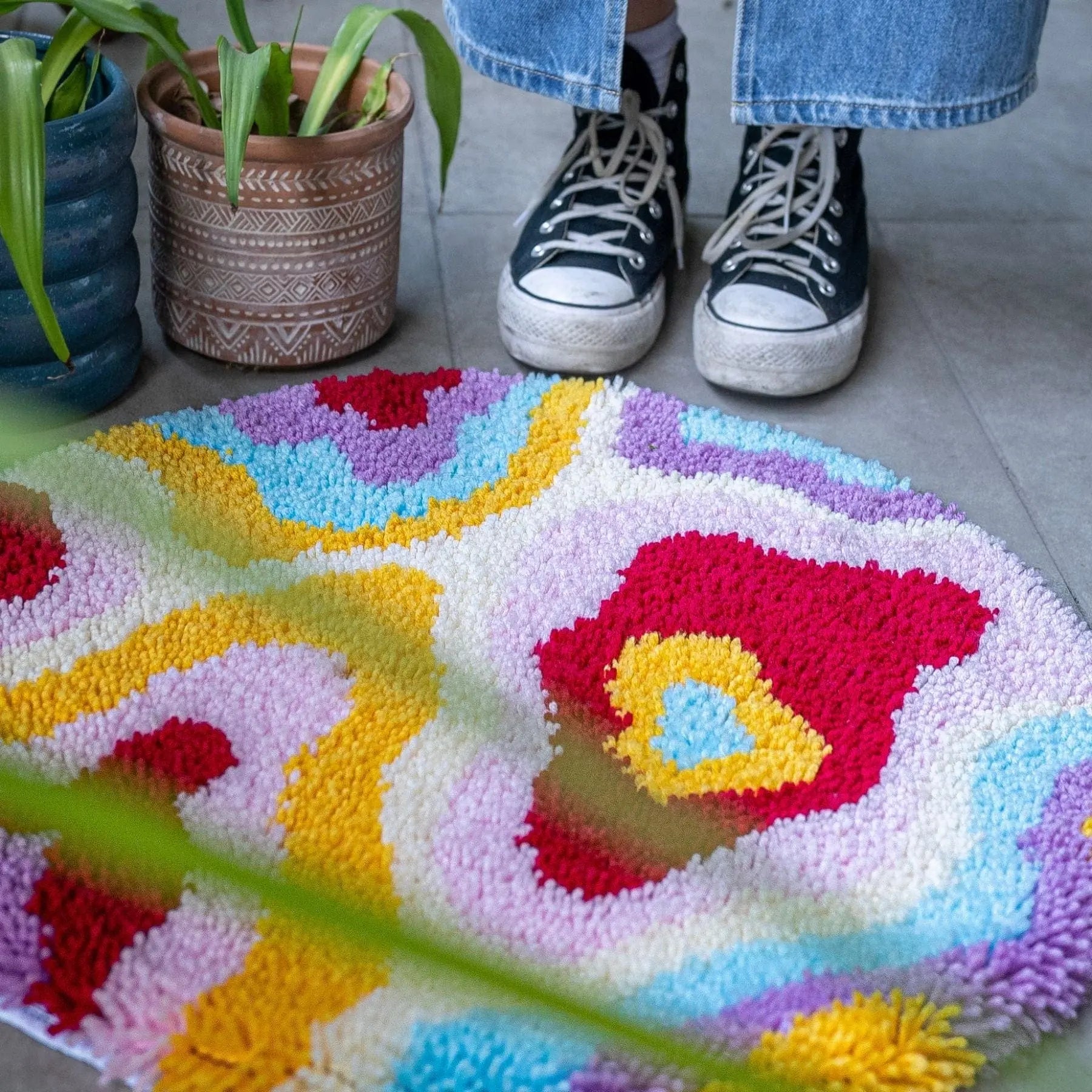 Craft Club Co PSYCHEDELIA Rug Making Kit