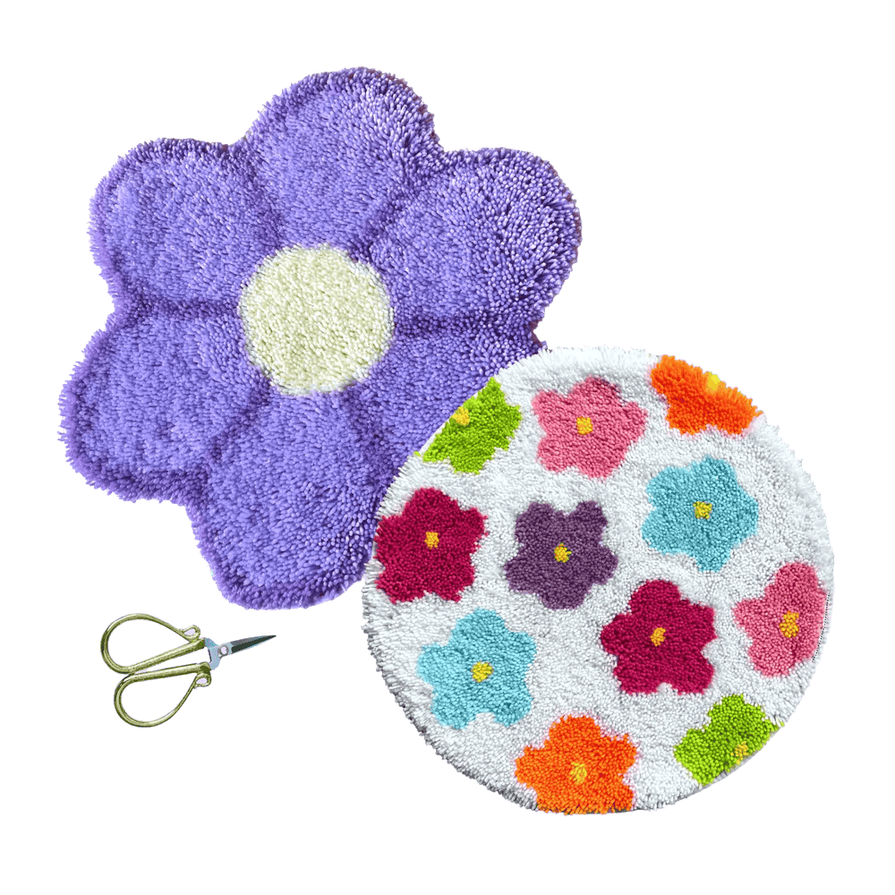 Craft Club Co PURPLE FLOWER POWER - Rug Bundle