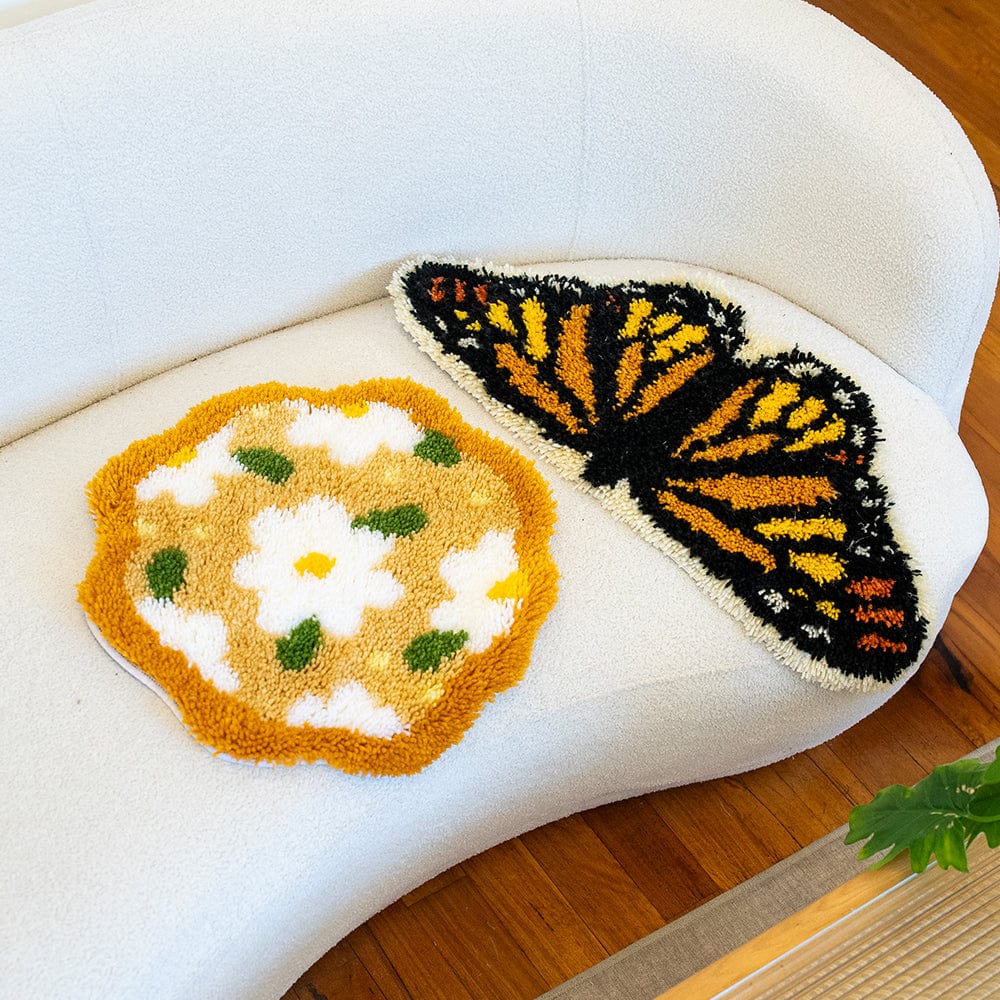 Craft Club Co SUNSET | Butterfly Rug Making Kit