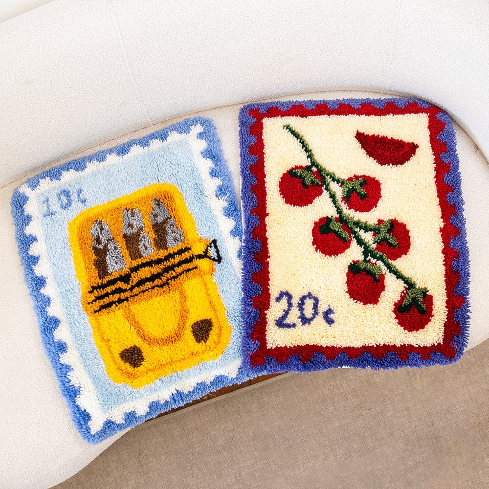 Tomato Stamps - XL Latch Hook Rug Kit
