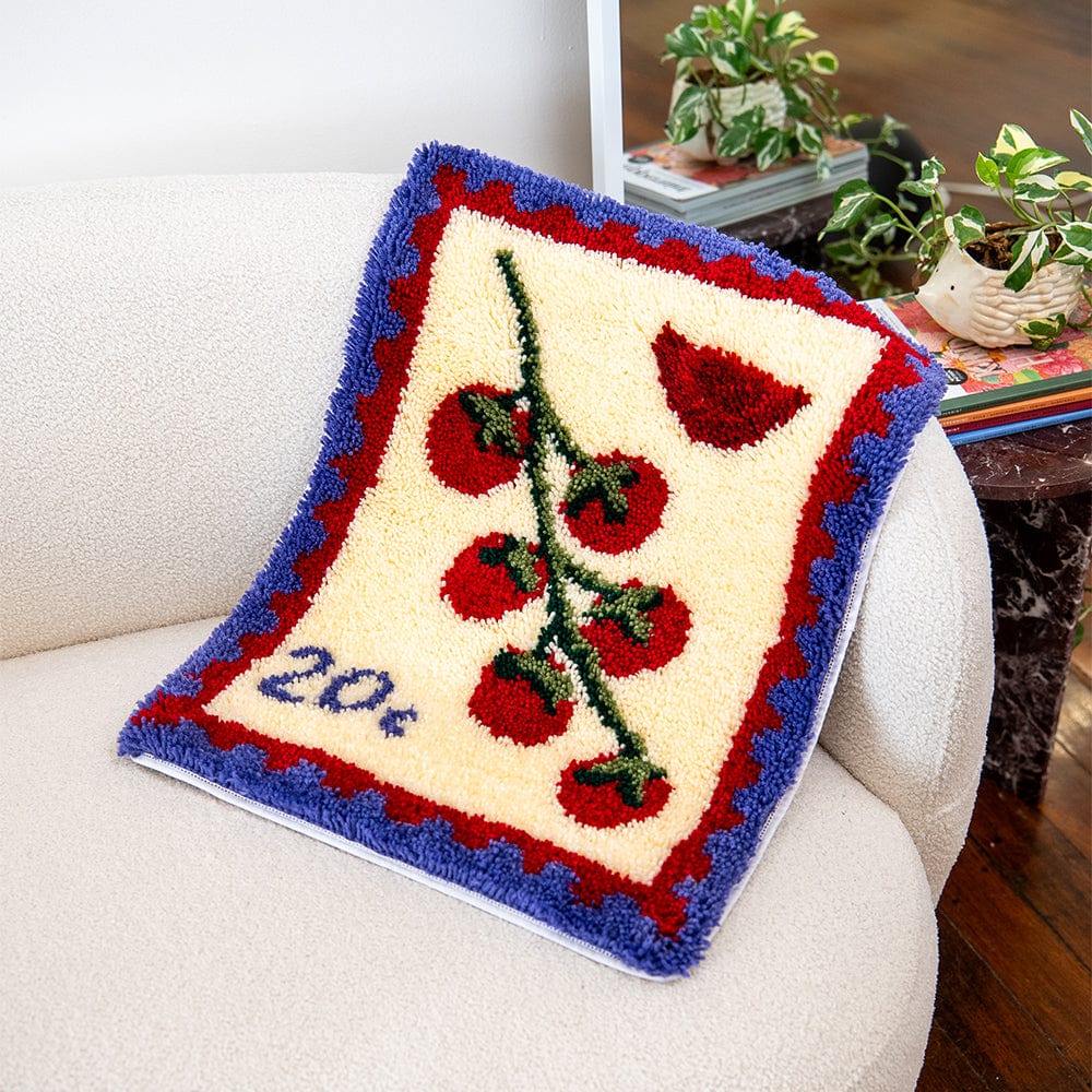 Tomato Stamps - XL Latch Hook Rug Kit