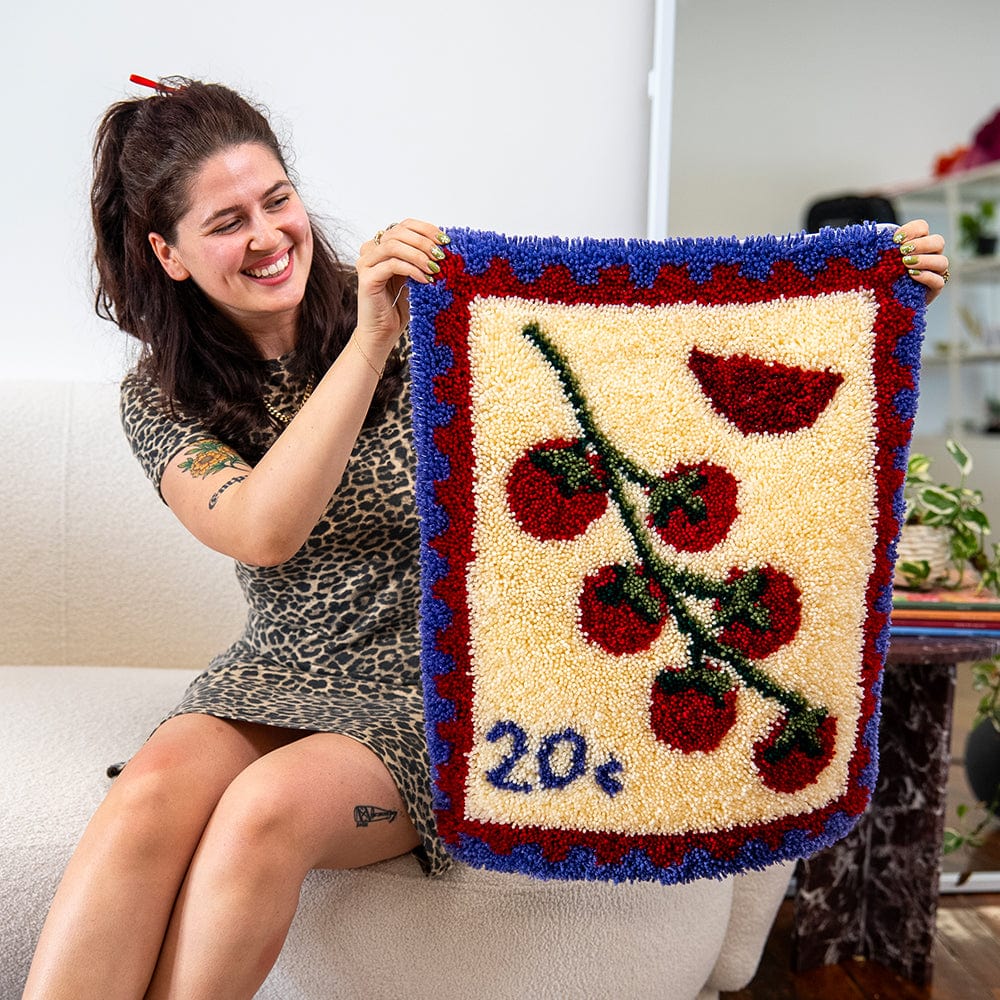 kinakoma.craft ロールトップボード　レッドオーク　２個 Tomato Stamps - XL Latch Hook Rug Kit