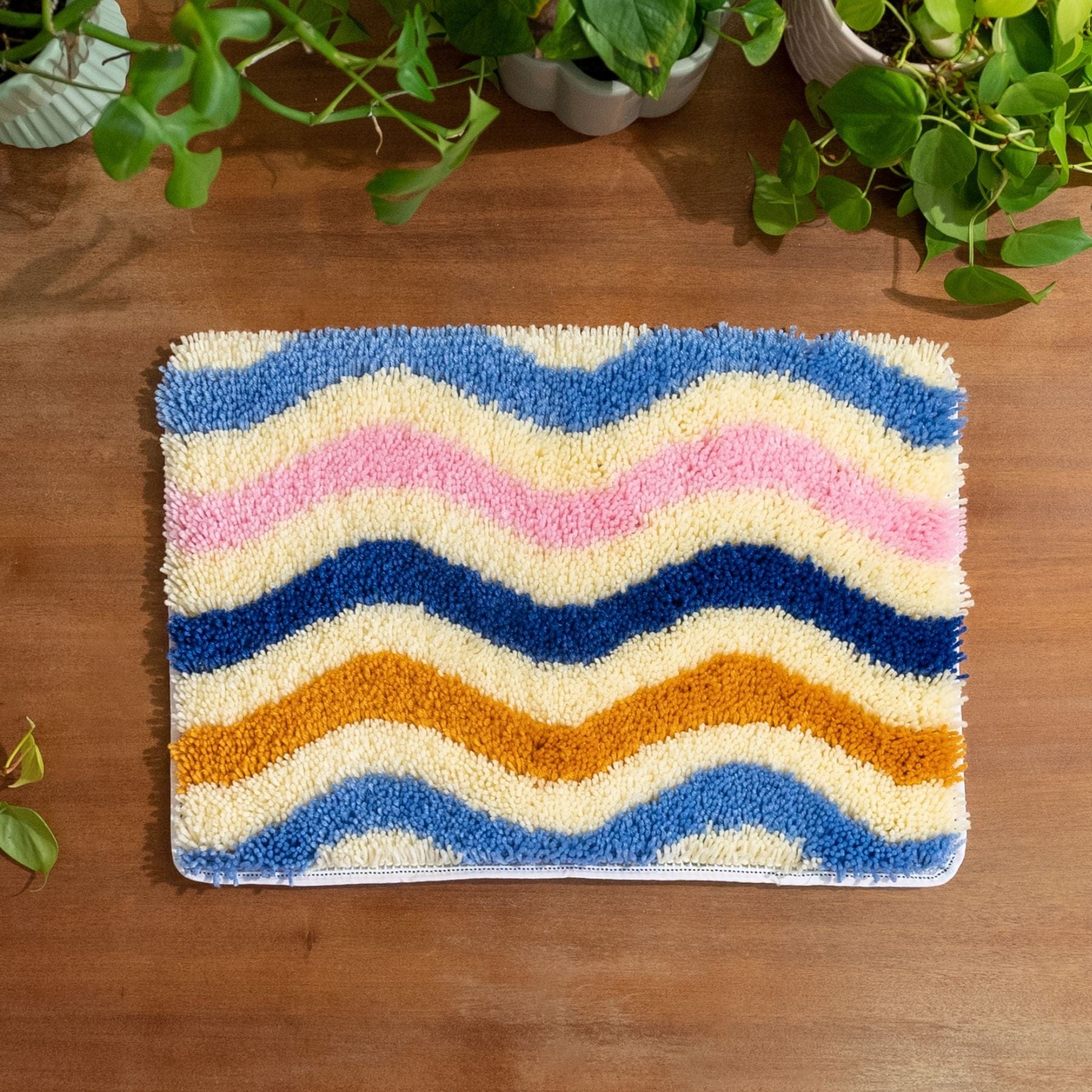 Craft Club Co WHIRL & WAVE - BLUES Rug Making Kit
