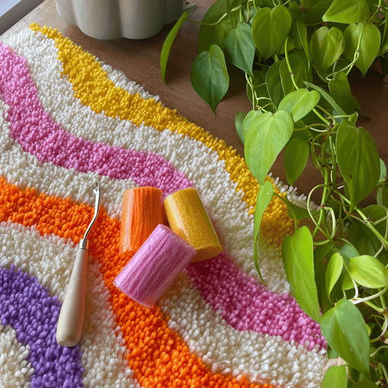 Craft Club Co WHIRL & WAVE - BRIGHTS Rug Making Kit