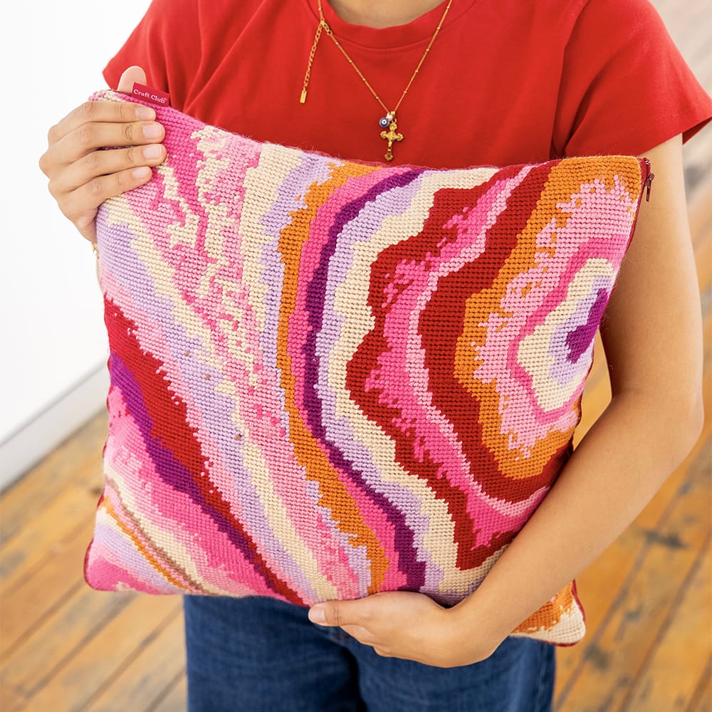 Craft Club Co LACE AGATE - Tapestry Needlepoint Cushion Kit