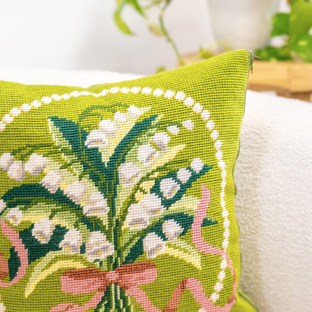 Craft Club Co LILY OF THE VALLEY - Tapestry Needlepoint Cushion Kit